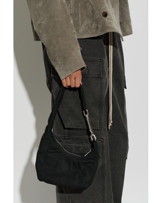 Rick Owens Black Leather Bag 'Disco Gemini'