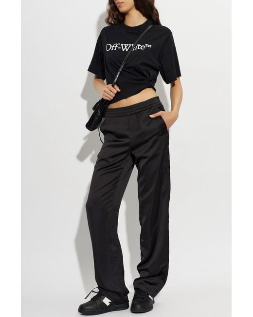 Off-White c/o Virgil Abloh Black Short Loose-Fit T-Shirt