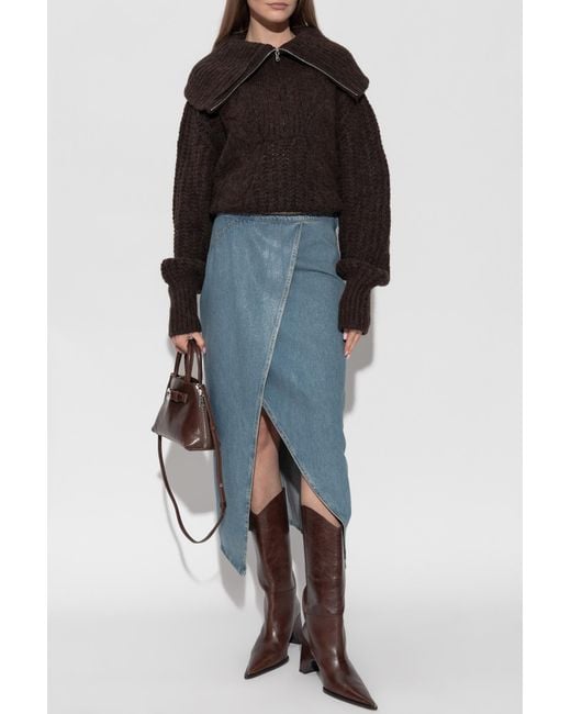 IRO Blue Denim Skirt 'Isys'