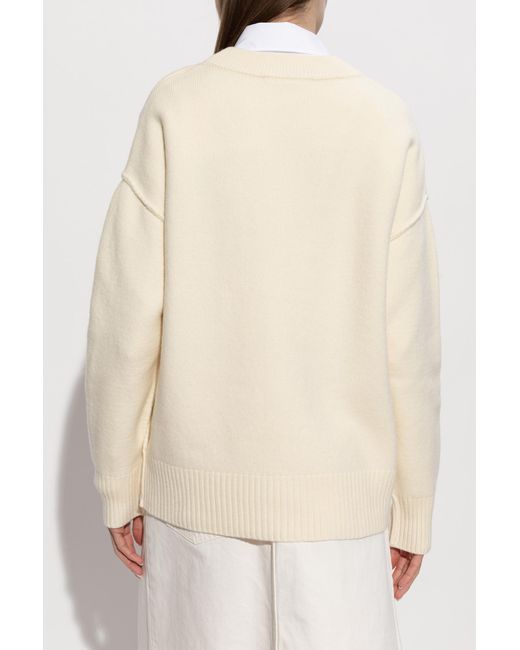 AMI Natural Wool Cardigan