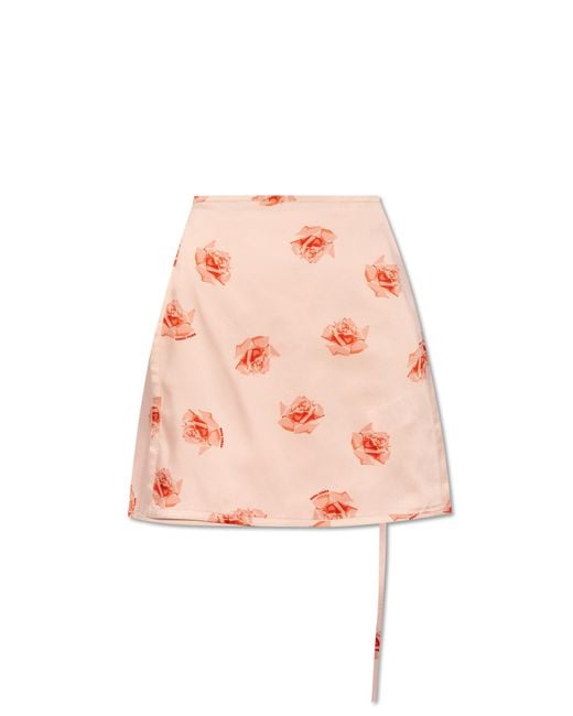 KENZO Pink Skirt With Logo,