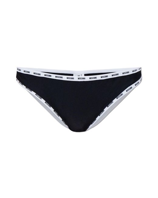 Moschino Black Swimsuit Bottoms