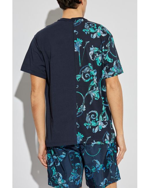 Versace Jeans Couture Blue Short-Sleeve Shirt for men