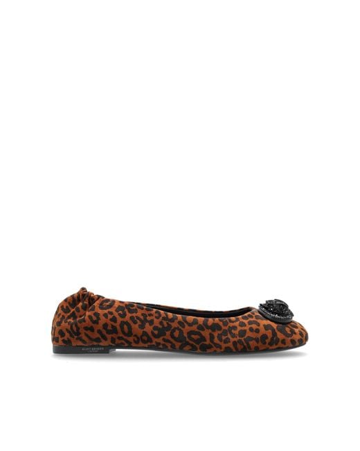 Kurt Geiger Brown Chelsea Ballet Flats