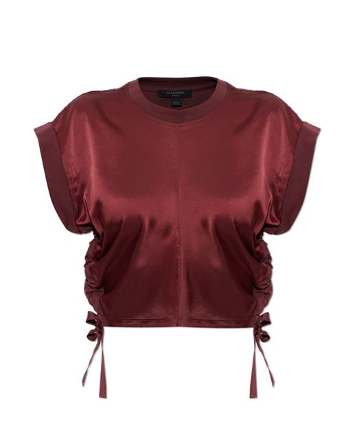 AllSaints Red Top 'Mira'