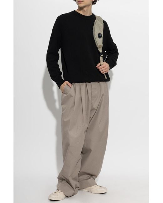C P Company Black Wool Sweater for men
