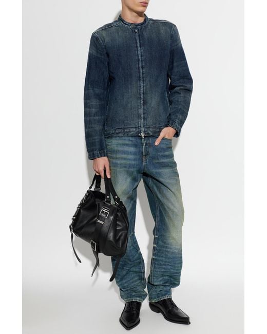 DIESEL Blue Denim Jacket 'D-Glory-Fsj' for men
