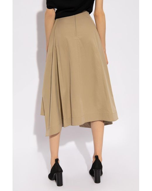 Bottega Veneta Natural Cotton Skirt