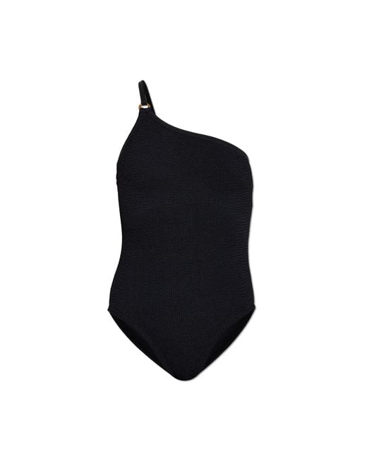 Hunza G Black One-Piece Swimsuit 'Clara'
