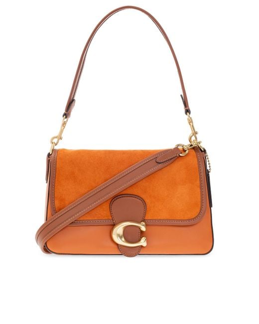COACH Orange 'soft Tabby' Shoulder Bag