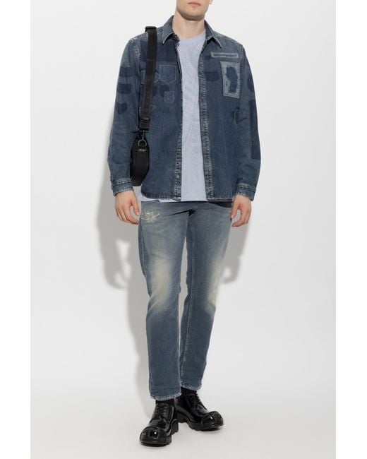DIESEL Blue Denim Shirt 'D-Simply-S14' for men
