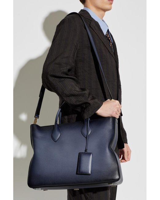 Ferragamo Blue Shopper Bag for men