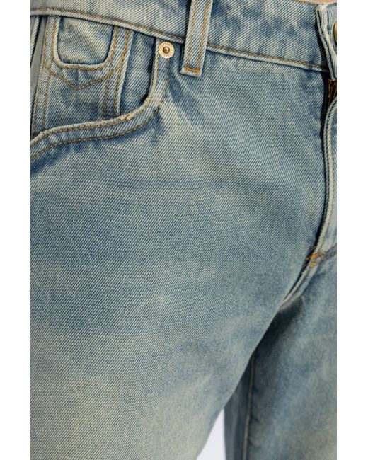 Balmain Blue Flared Jeans With Vintage Effect,