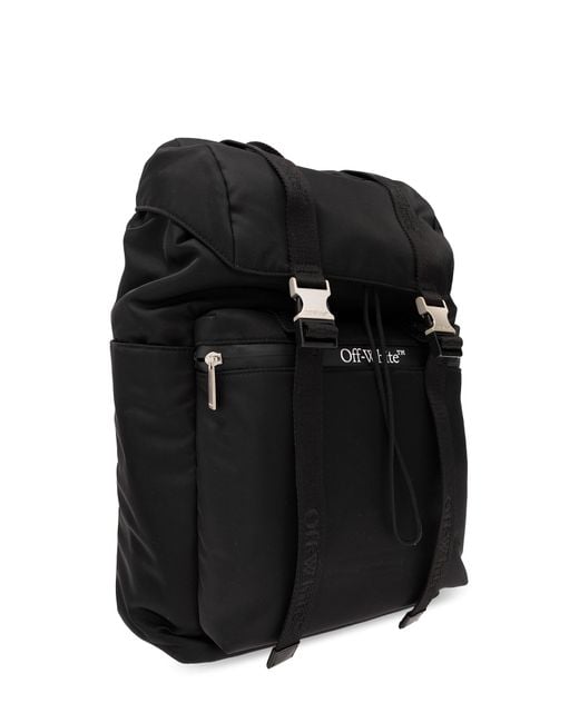 Off-White c/o Virgil Abloh Black Backpack With Logo, for men