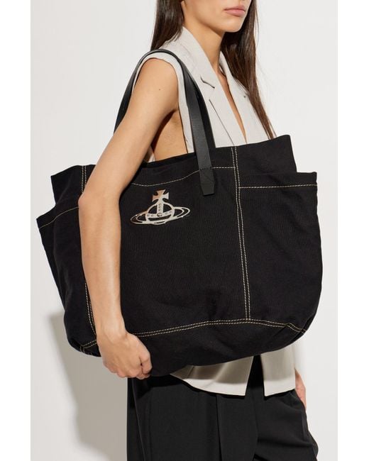 Vivienne Westwood Black Henry Medium Bag