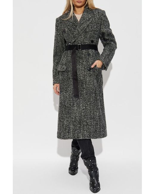 Isabel Marant Black Coat 'Ebyane'