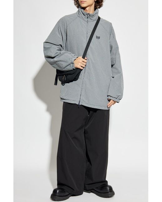 Balenciaga Gray Trousers With Logo for men