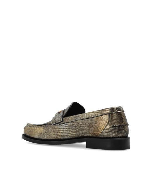 Versace Natural Leather Loafers for men
