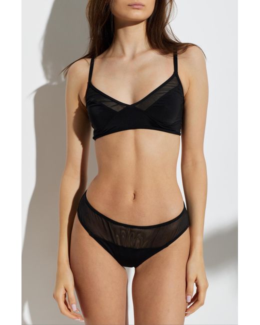 Heist Studios Black Sheer Bra