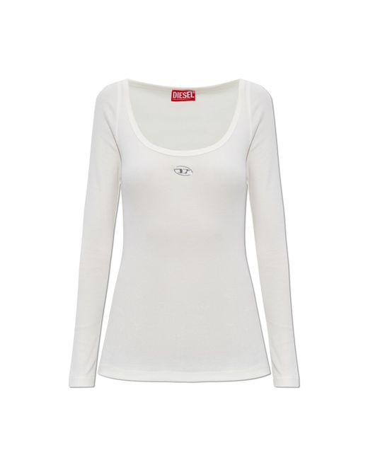 DIESEL White T-Shirt 'T-Bal-Od'