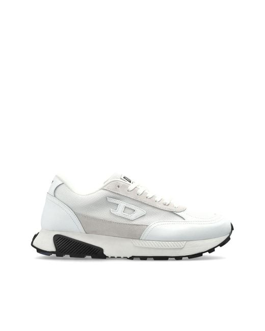 DIESEL White 'S-Tame D-Up' Sports Shoes for men