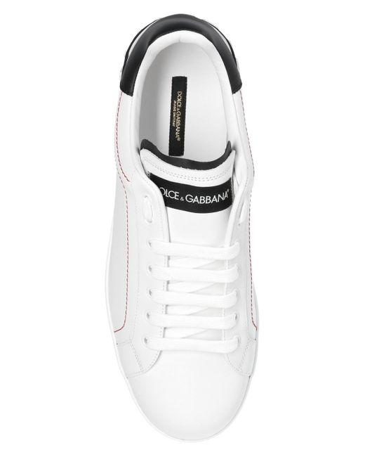 Dolce & Gabbana Black ‘Portofino’ Sneakers for men