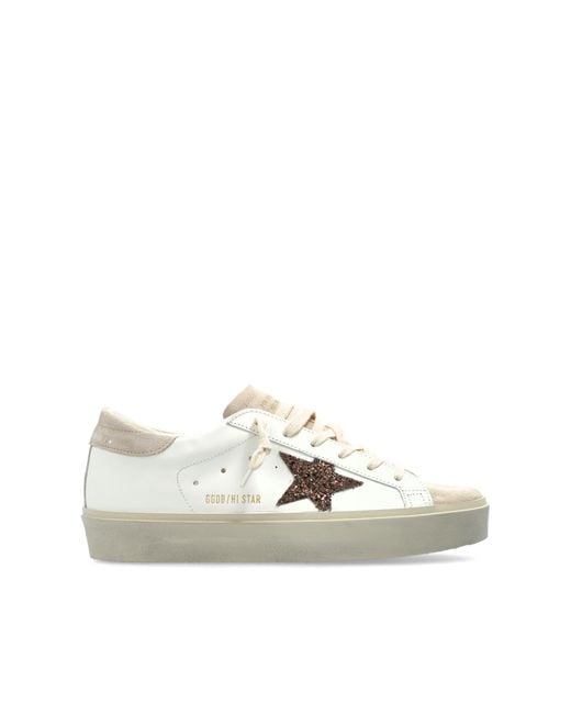 Golden Goose Deluxe Brand White Sneakers Hi Star Classic