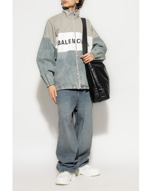 Balenciaga White Jacket With Logo for men