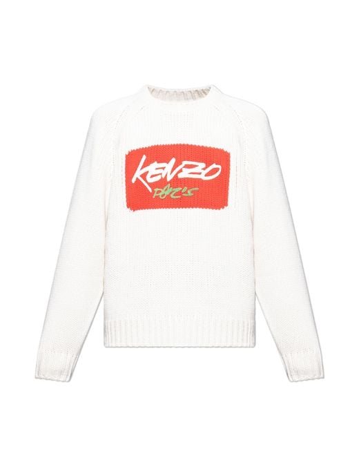 KENZO Gray Wool Sweater for men