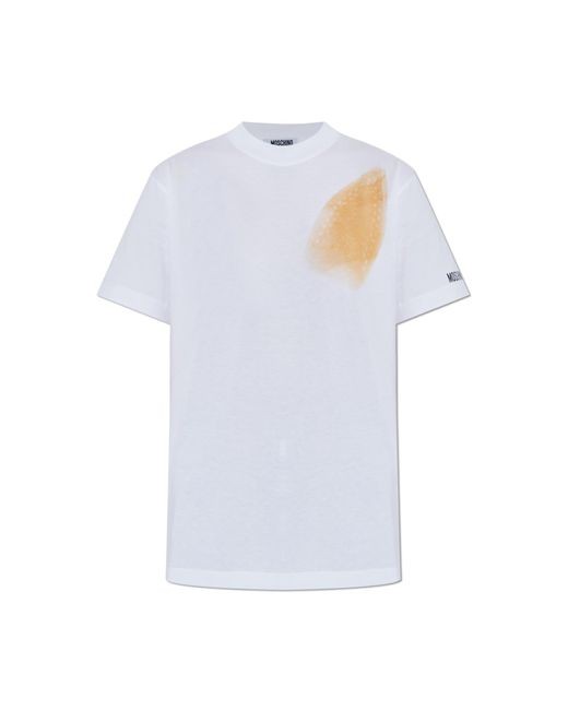 Moschino White T-Shirt With Print