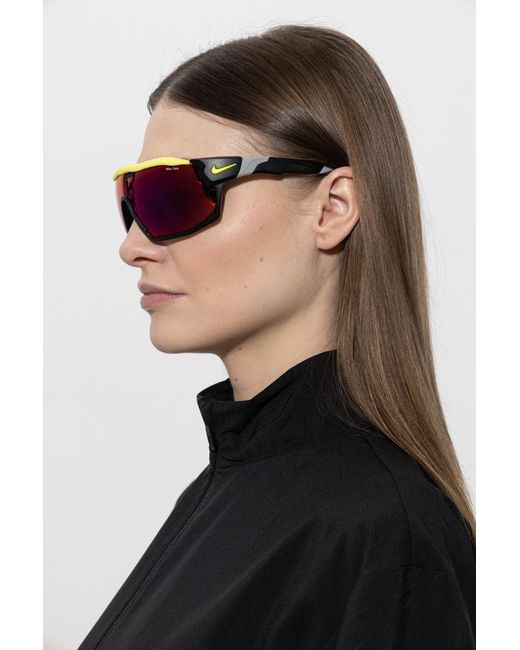 Nike Blue "Show X Rush" Sunglasses