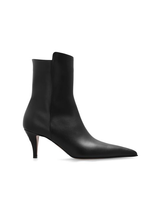 McQueen Black Heeled Ankle Boots