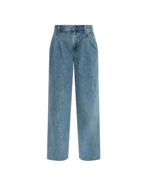 Helmut Lang Blue Jeans With Logo