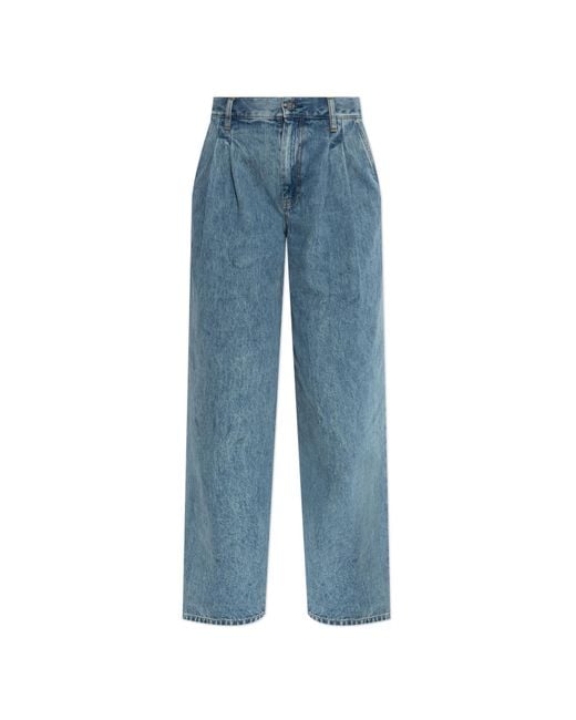 Helmut Lang Blue Jeans With Logo