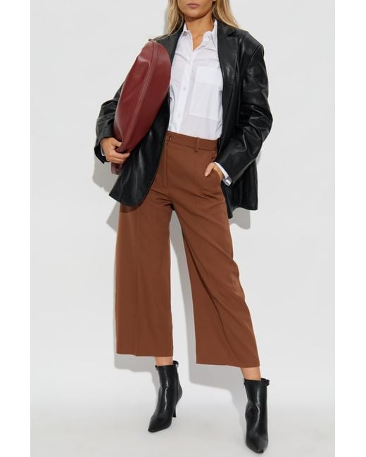 Marni Brown Wool Trousers
