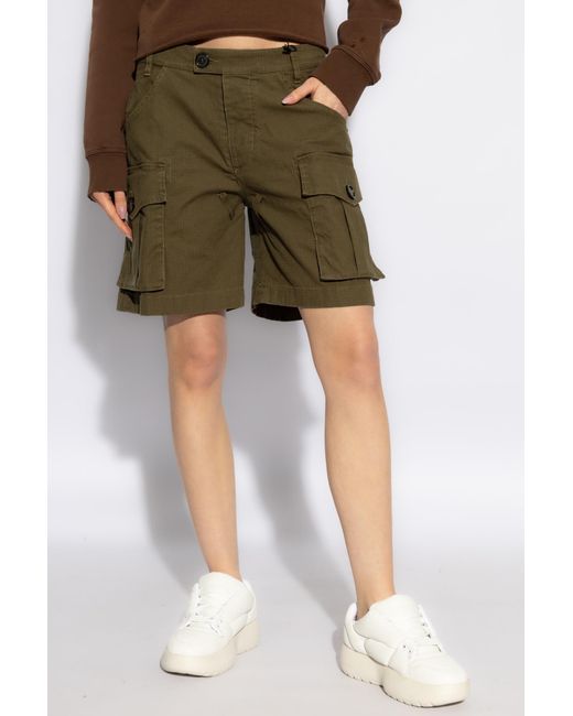 DSquared² Green Logo Shorts