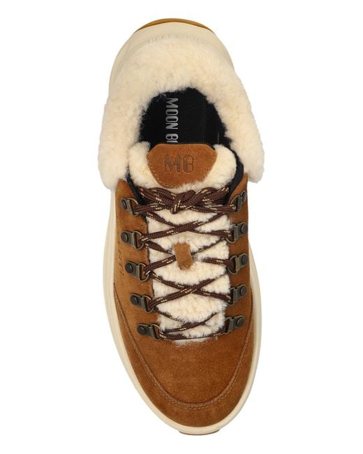 Moon Boot Brown 'Moon247 City Shearling' Sports Shoes