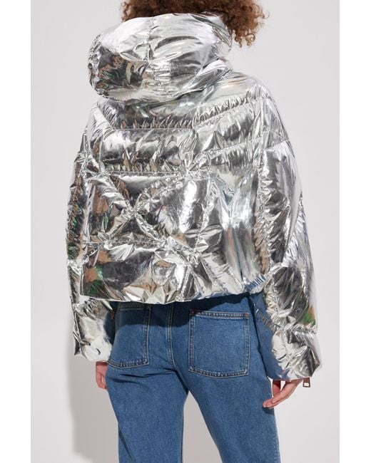 Khrisjoy Blue Down Jacket With Hood