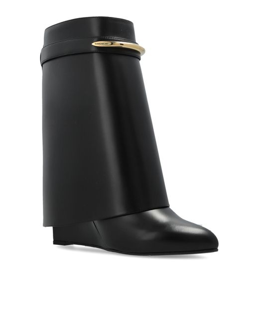 Givenchy Black Wedge Ankle Boots