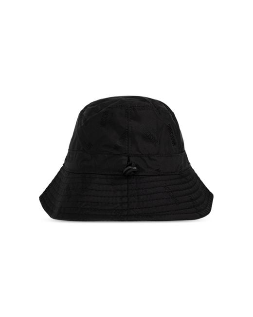Moschino Black Monogram Hat