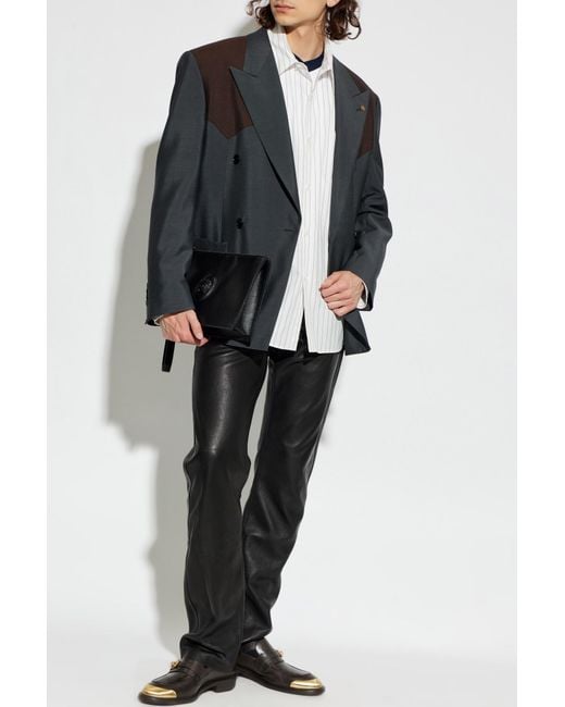 Versace White Shirt With Stripe Pattern for men