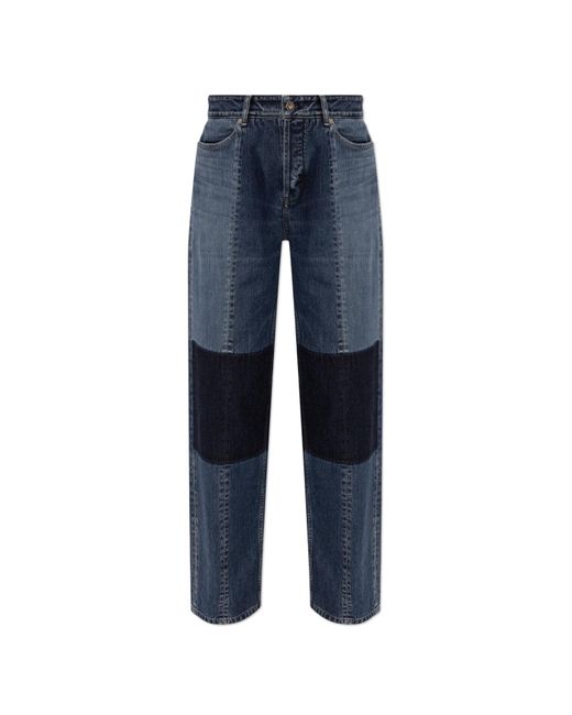 Jil Sander Blue Jeans With Stitching
