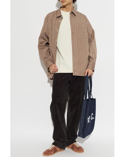 A.P.C. Brown 'Malo' Shirt for men