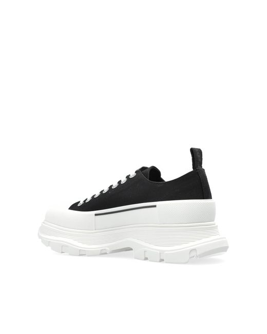 McQueen Black Platform Sneakers for men