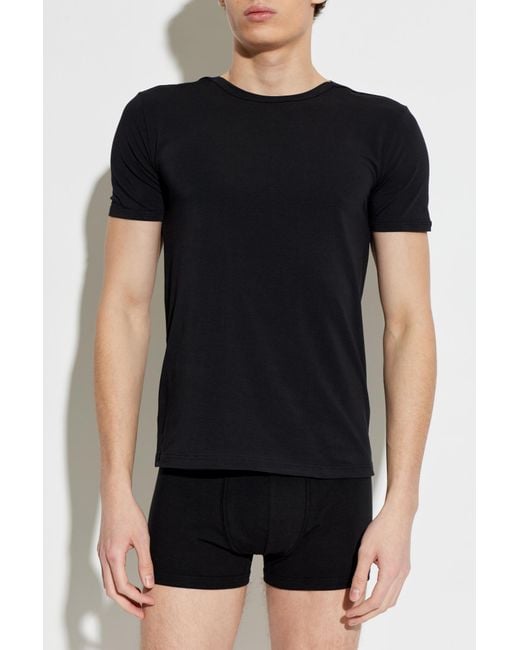 Versace Black Lingerie T-Shirt for men