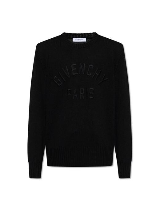 Givenchy Black Sweater With Logo for men