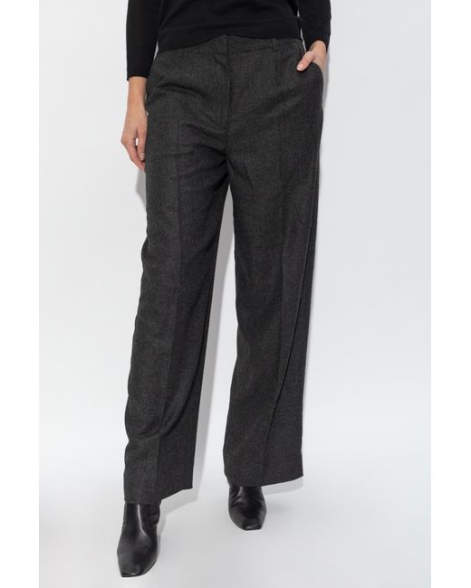 Totême  Black Pleated Trousers