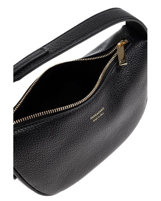 Ferragamo Black Leather Handbag