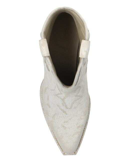 Vic Matié White Cowboy Boots 'Rider'