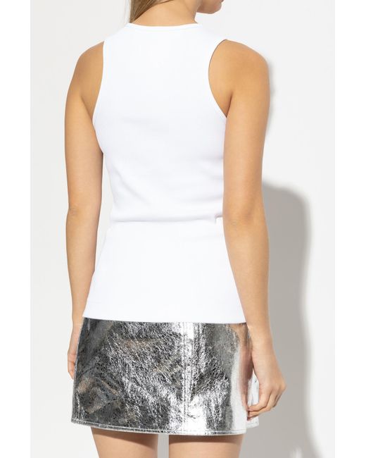 Givenchy White Sleeveless T-Shirt